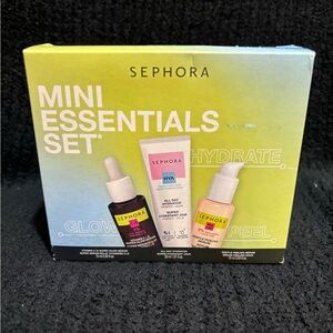 Sephora Mini Essentials Set - Yellow Green Gradient Hydrate Glow Peel